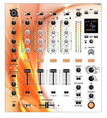 Pioneer DJ DJM 700 Skin Orange Swirl
